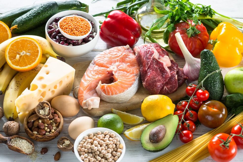 Healthy food for osteochondrosis